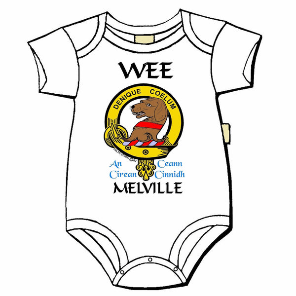 Melvillle Scottish Clan Crest Baby Jumper
