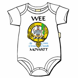 Mowat Scottish Clan Crest Baby Jumper