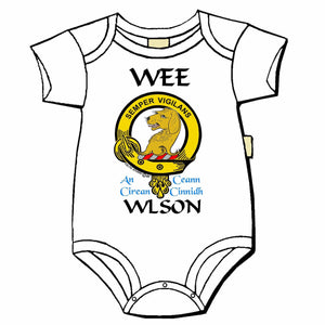 Wlson Scottish Clan Crest Baby Jumper