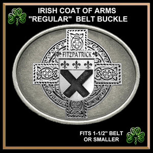 Fitzpatrick Irish Coat of Arms Regular Buckle