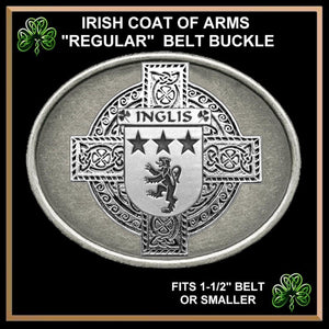 Inglis Irish Coat of Arms Regular Buckle