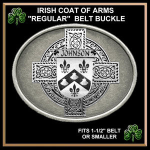 Johnson Irish Coat of Arms Regular Buckle