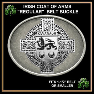 Kavanagh Irish Coat of Arms Regular Buckle