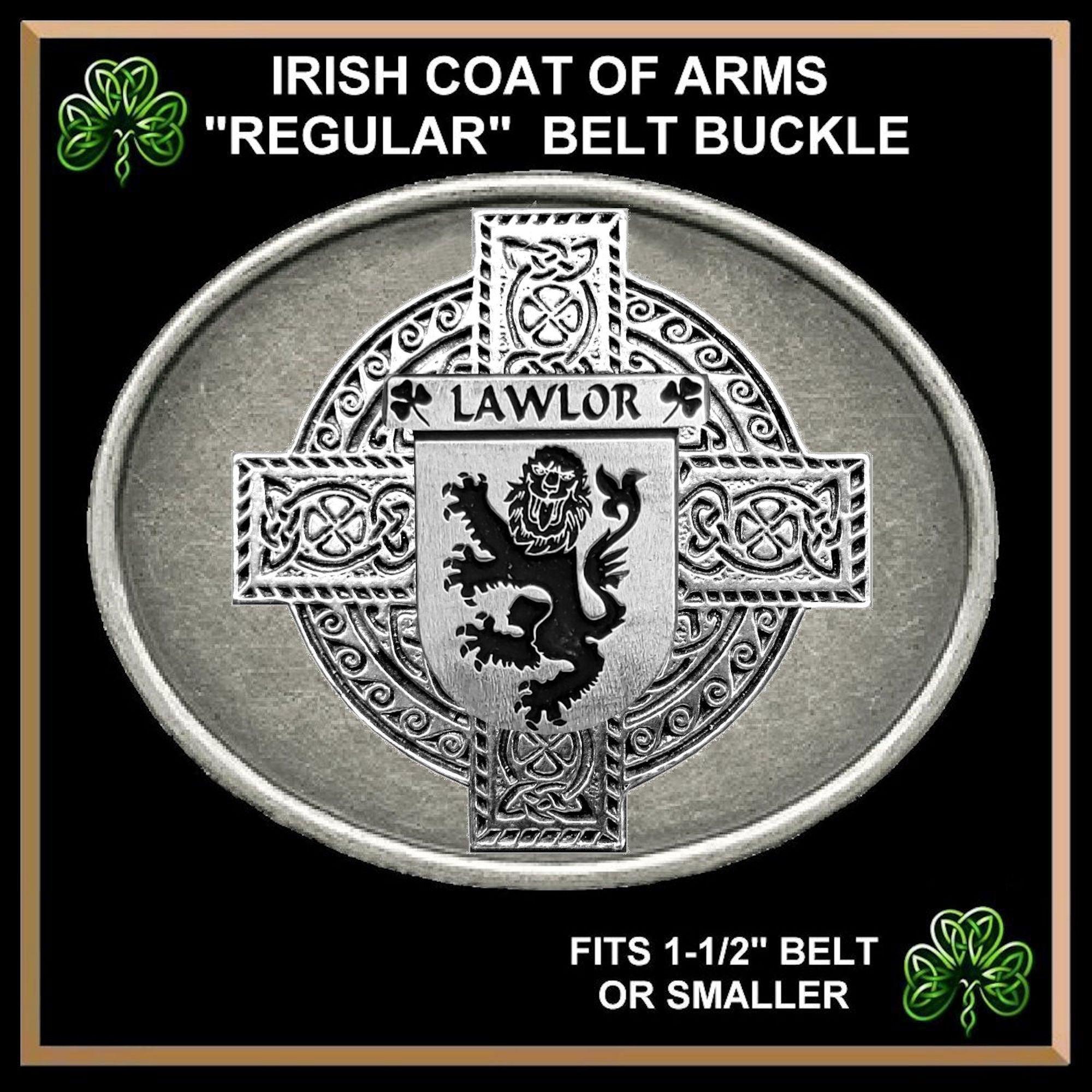 Lawlor Irish Coat of Arms Regular Buckle