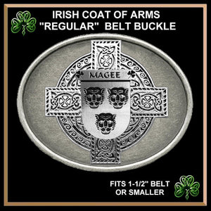 Magee Irish Coat of Arms Regular Buckle