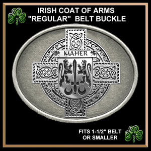 Maher Irish Coat of Arms Regular Buckle
