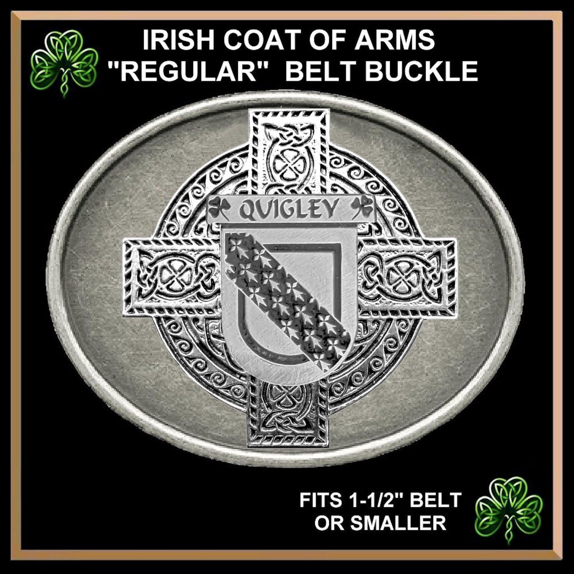 Quigley Irish Coat of Arms Regular Buckle