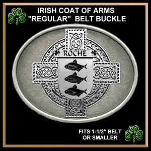 Roche Irish Coat of Arms Regular Buckle