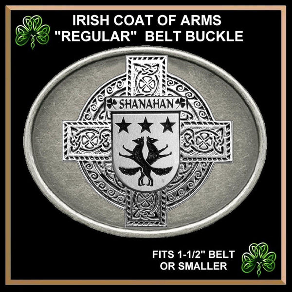 Shanahan Irish Coat of Arms Regular Buckle
