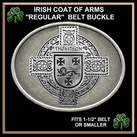 Thompson Irish Coat of Arms Regular Buckle