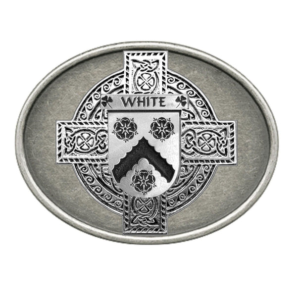 White Irish Coat of Arms Regular Buckle
