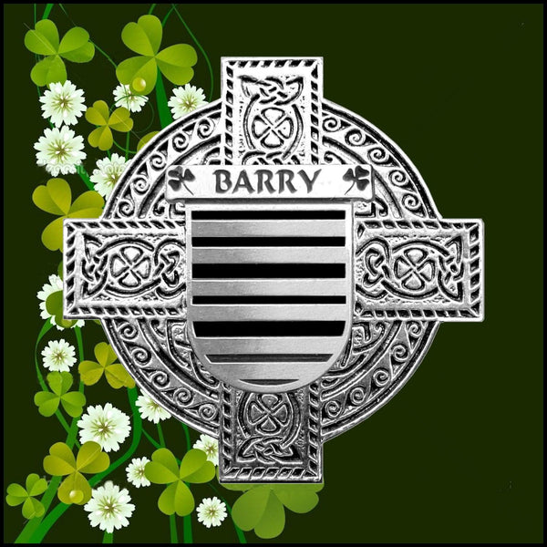 Barry Irish Coat of Arms Badge Glass Beer Mug