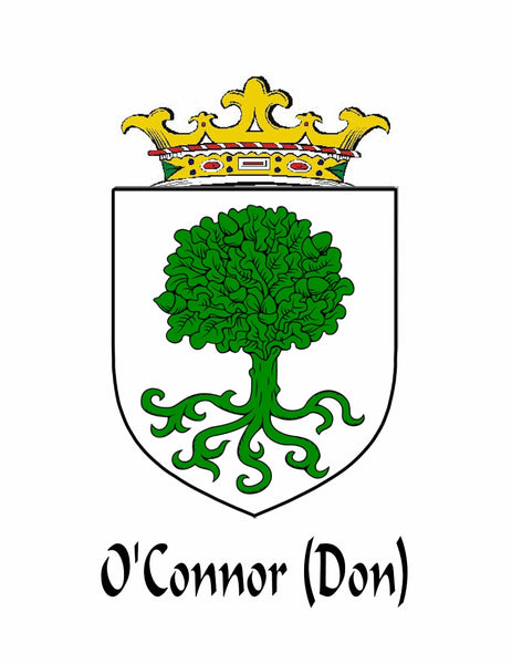 O'Connor Don Irish Coat of Arms Badge Glass Beer Mug