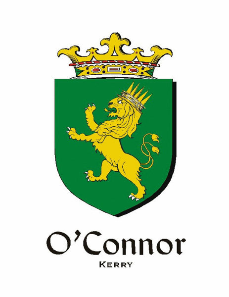 O'Connor Kerry Irish Coat of Arms Badge Glass Beer Mug