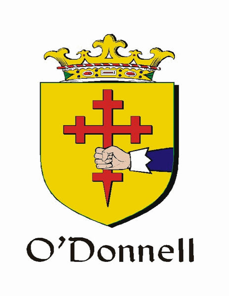 O'Donnell Irish Coat of Arms Badge Glass Beer Mug