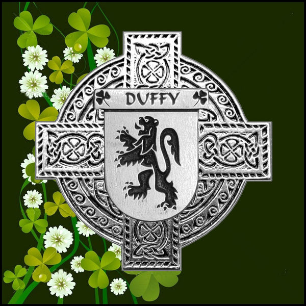 Duffy Irish Coat of Arms Badge Glass Beer Mug