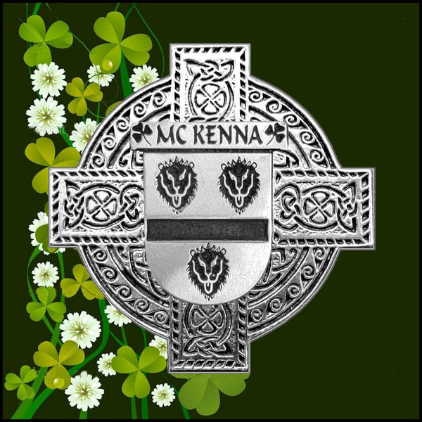 McKenna Irish Coat of Arms Badge Glass Beer Mug