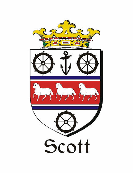 Scott Irish Coat of Arms Badge Beer Mug Glass Tankard