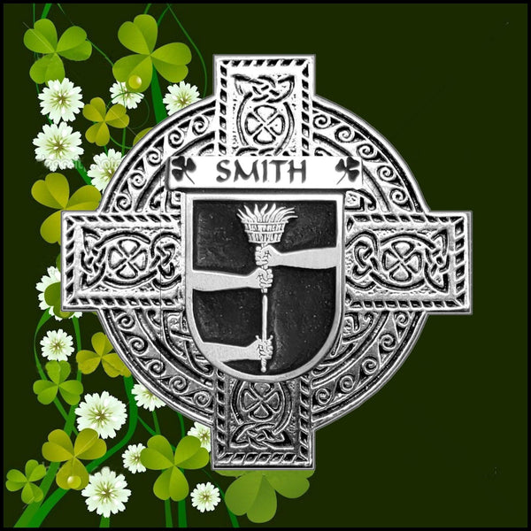 Smith Irish Coat of Arms Badge Glass Beer Mug