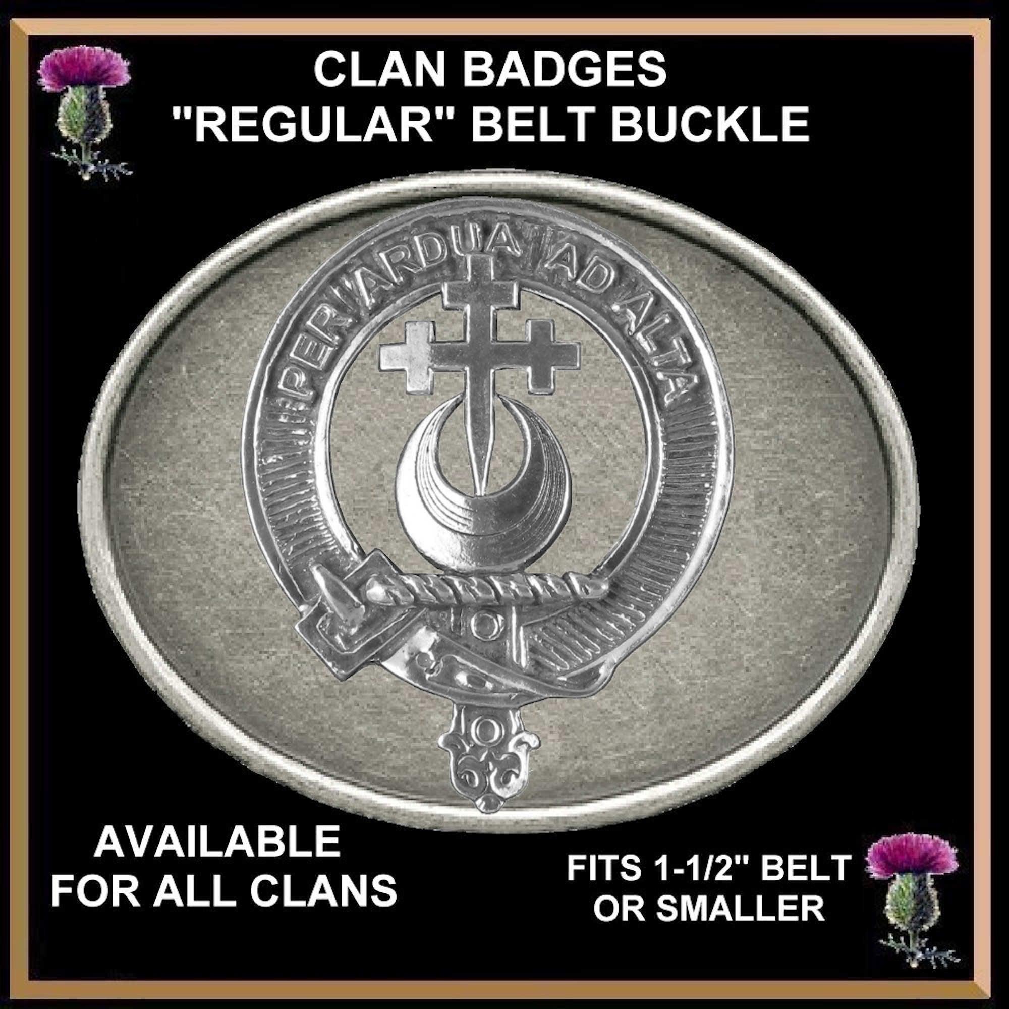 Hannay Clan Crest Regular Buckle