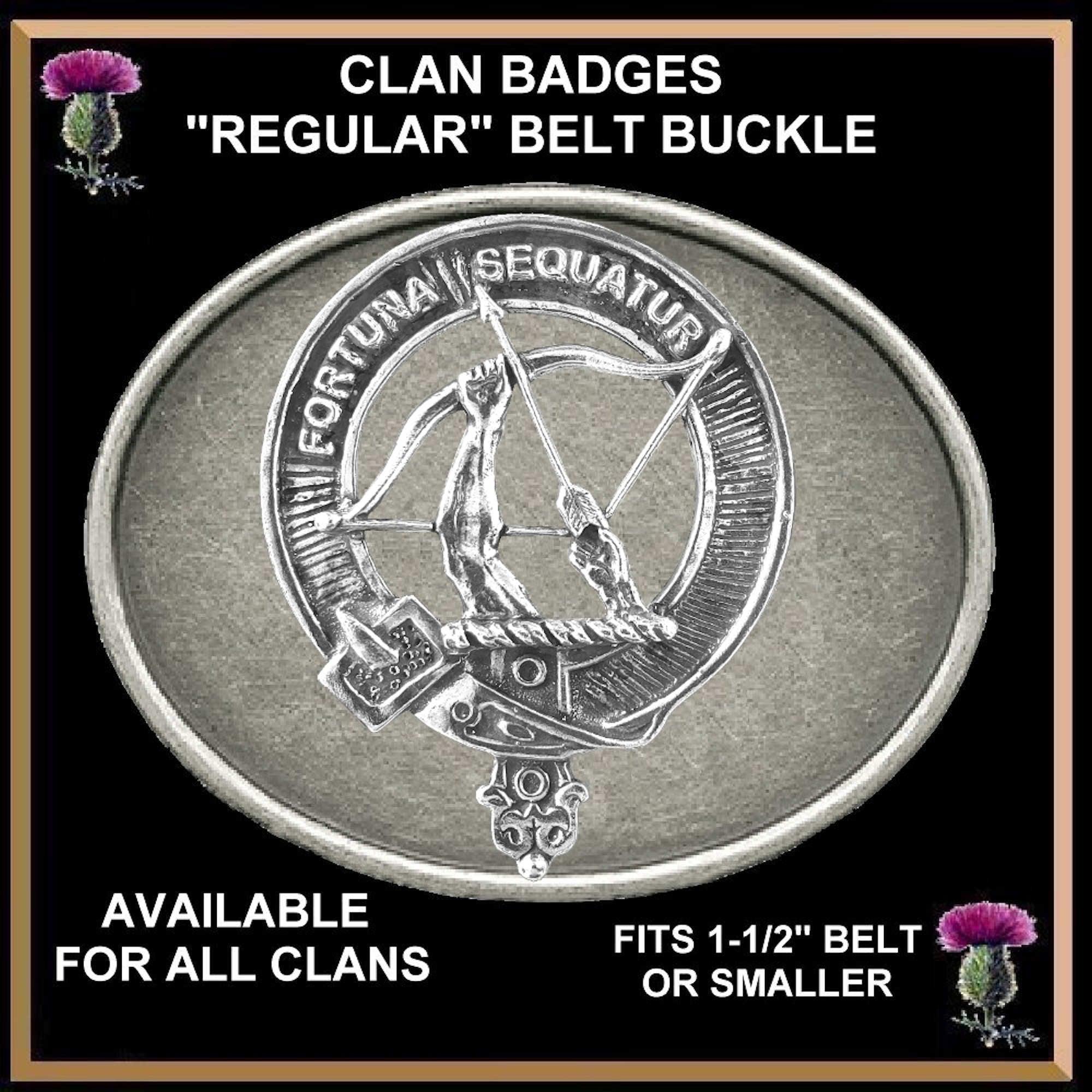 Hunter Polmood Clan Crest Regular Buckle