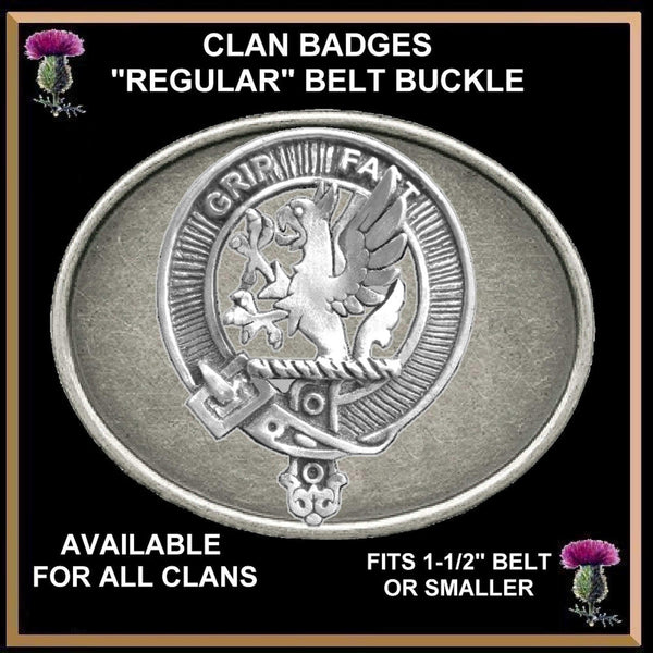 Leslie Clan Crest Regular Buckle