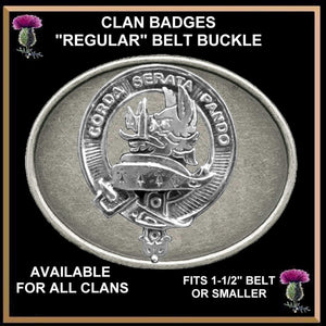 Lockhart Clan Crest Regular Buckle