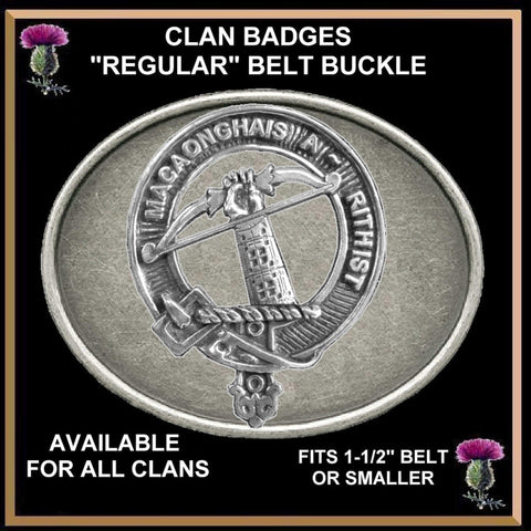 MacInnes Clan Crest Regular Buckle