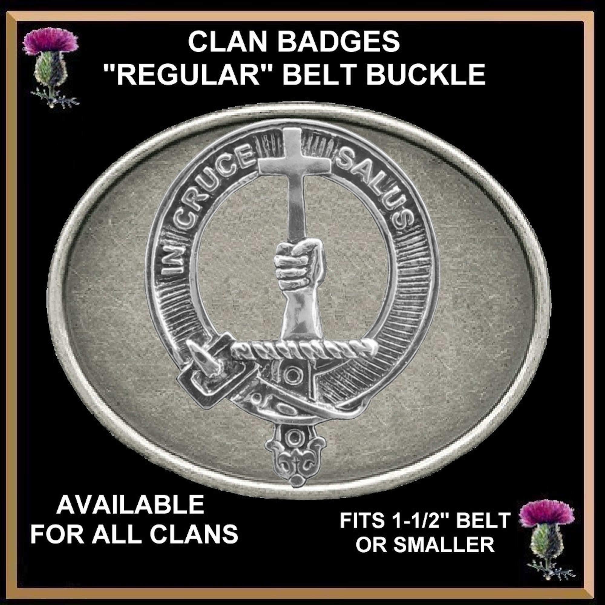 Taylor Clan Crest Regular Buckle