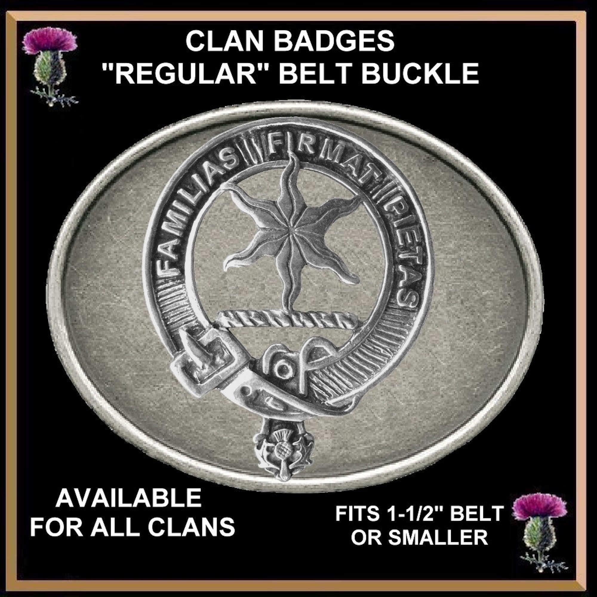 Wardlaw Clan Crest Regular Buckle
