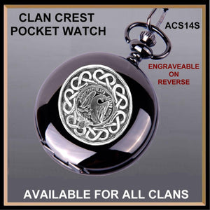 Agnew Scottish Clan Crest Pocket Watch