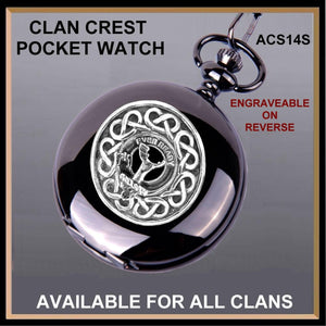 Burns Scottish Clan Crest Pocket Watch