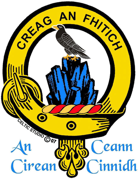 MacDonnell Glengarry Scottish Clan Crest Pocket Watch