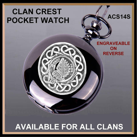 Marr Scottish Clan Crest Pocket Watch