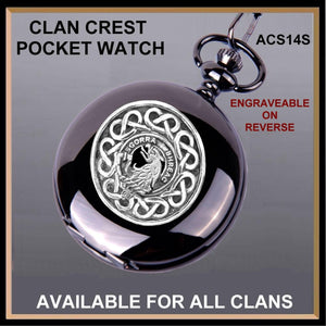 MacNicol Scottish Clan Crest Pocket Watch