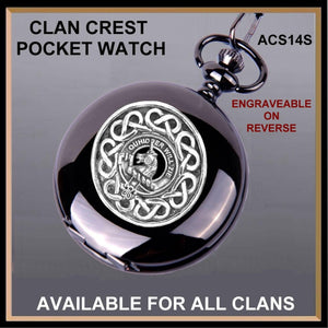 Stewart Appin Scottish Clan Crest Pocket Watch