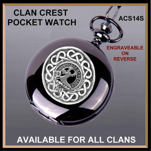 Strachan Scottish Clan Crest Pocket Watch