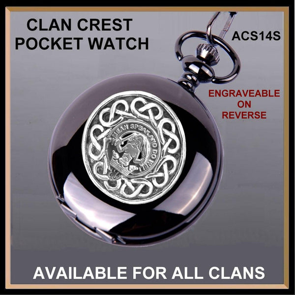 Urquhart Scottish Clan Crest Pocket Watch