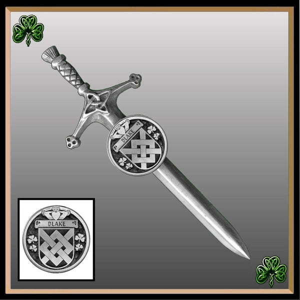 Blake  Irish Coat of Arms Disk Kilt Pin