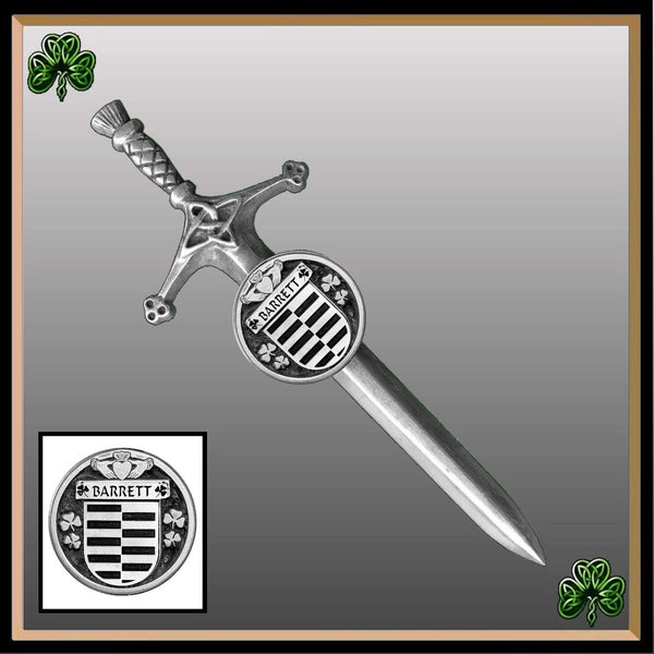 Barrett Irish Coat of Arms Disk Kilt Pin
