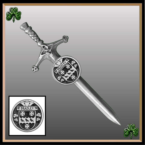 Bradley Irish Coat of Arms Disk Kilt Pin