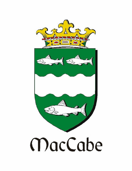 McCabe Irish Coat of Arms Disk Kilt Pin