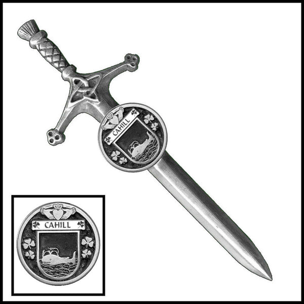 Cahill Irish Coat of Arms Disk Kilt Pin