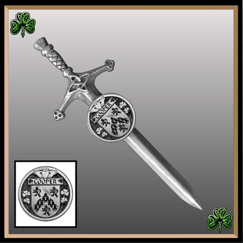 Cooper Irish Coat of Arms Disk Kilt Pin