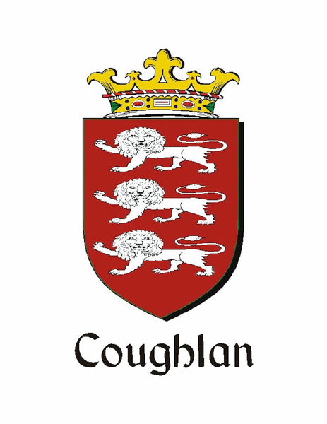 Coughlin Irish Coat of Arms Disk Kilt Pin