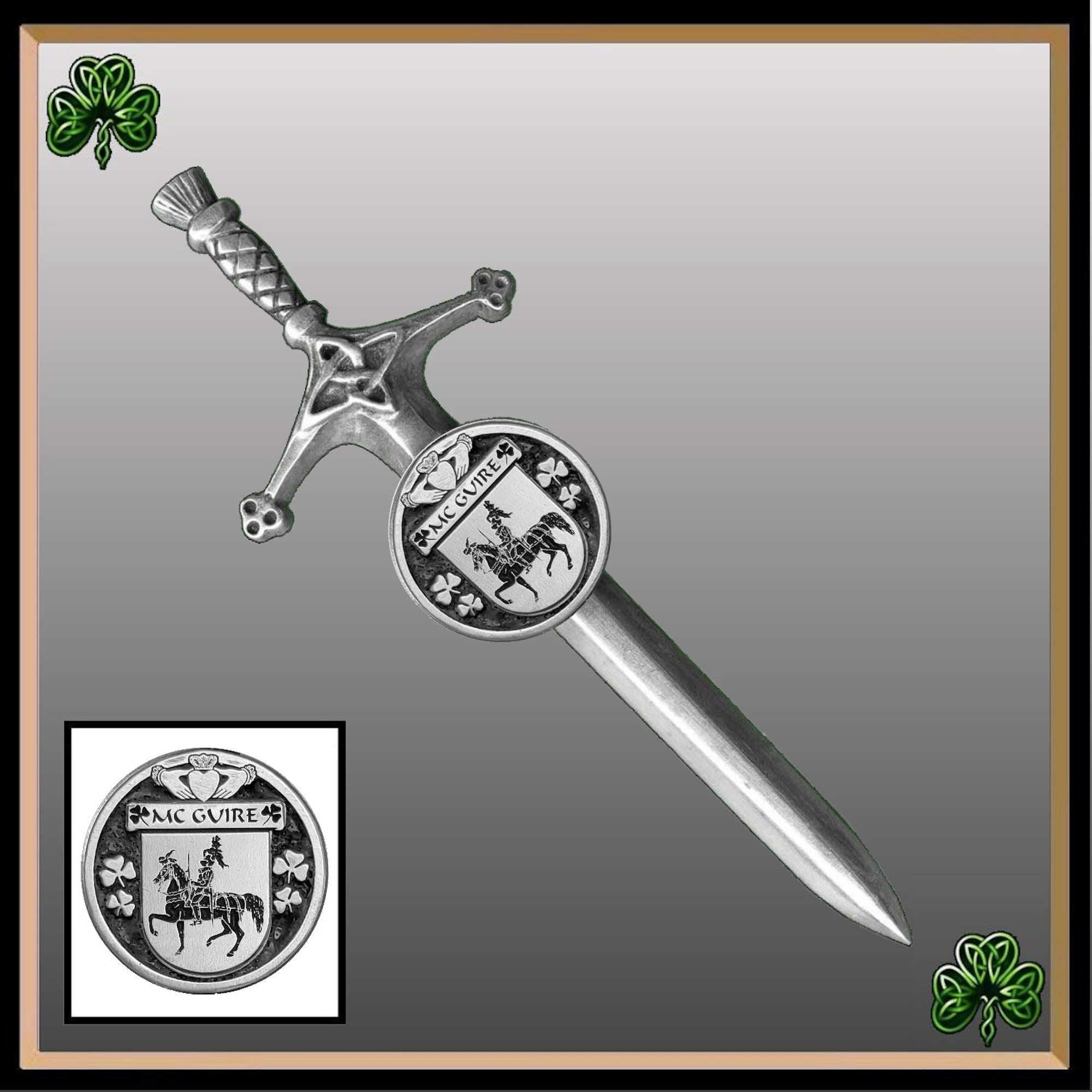 McGuire Irish Coat online of Arms Interlace Kilt Buckle