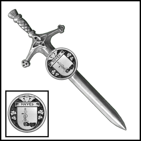 Hayes Irish Coat of Arms Disk Kilt Pin