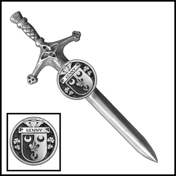 Kenny Irish Coat of Arms Disk Kilt Pin