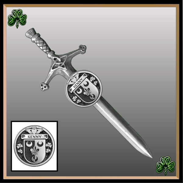 Kenny Irish Coat of Arms Disk Kilt Pin