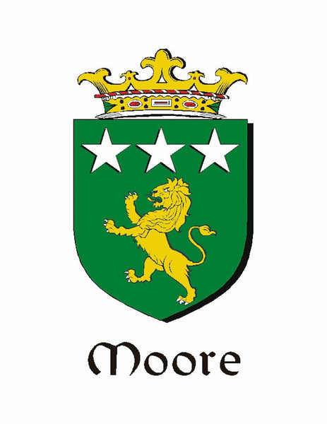 Moore Irish Coat of Arms Disk Kilt Pin